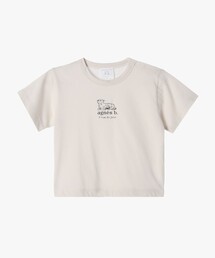 agnes b. | ベビー ロゴ コットン 半袖 Tシャツ Agneau(Tシャツ/カットソー)