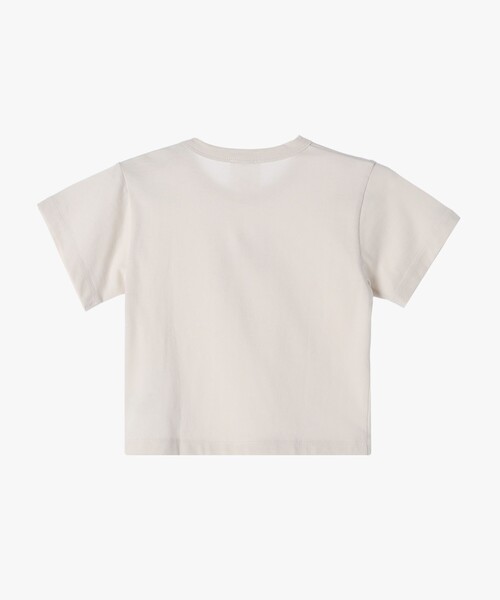 agnes b.(アニエスベー)の「ベビー ロゴ コットン 半袖 Tシャツ Agneau(Tシャツ/カットソー・キッズ・ベージュ・2YEAR/1YEAR/18M)」の2枚目の写真