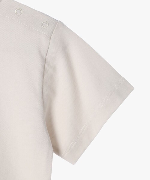 agnes b.(アニエスベー)の「ベビー ロゴ コットン 半袖 Tシャツ Agneau(Tシャツ/カットソー・キッズ・ベージュ・2YEAR/1YEAR/18M)」の5枚目の写真