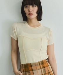 VICKY | ビスチェ風切り替えニットトップス≪手洗い可能≫(ニット/セーター)