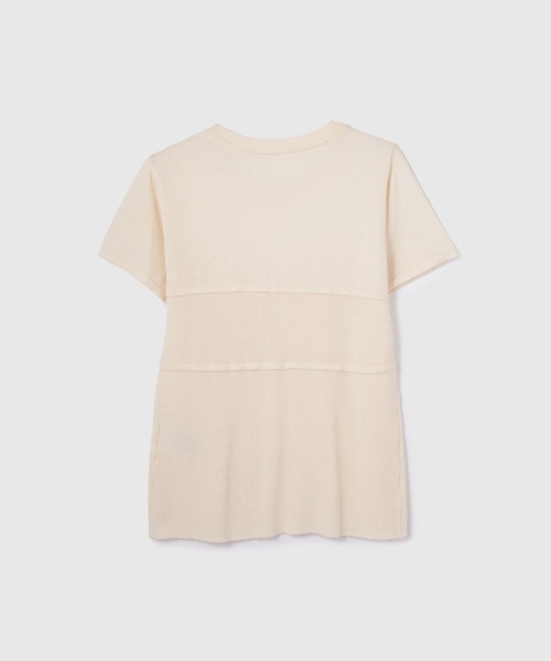 VICKY（ビッキー）の「ビスチェ風切り替えニットトップス≪手洗い可能≫（ニット/セーター・レディース・オフホワイト/ブラック・M）」の4枚目の写真