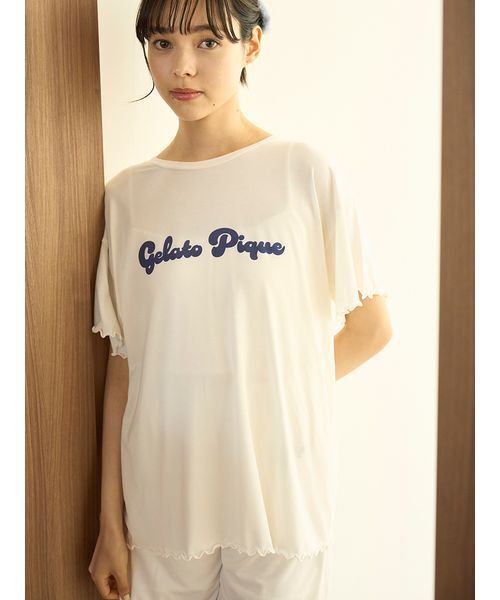gelato pique（ジェラートピケ）の「カラフルロゴTシャツ（ルーム