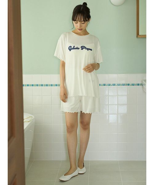 gelato pique（ジェラートピケ）の「カラフルロゴTシャツ（ルーム