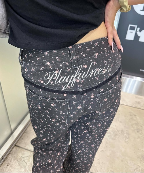 sedacle girl（セダクルガール）の「アソート総柄ヒップ刺繍パンツ（その他パンツ・レディース・チャコールグレー/カーキ/ダークグレー・SMALL/MEDIUM）」の15枚目の写真