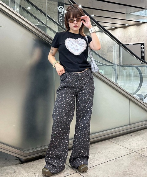 sedacle girl（セダクルガール）の「アソート総柄ヒップ刺繍パンツ（その他パンツ・レディース・チャコールグレー/カーキ/ダークグレー・SMALL/MEDIUM）」の18枚目の写真