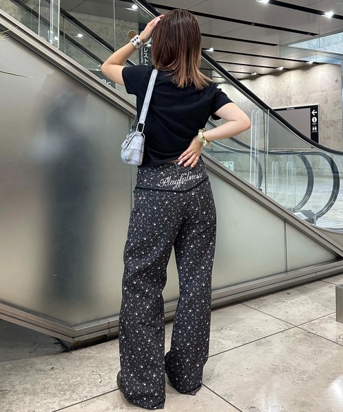 sedacle girl（セダクルガール）の「アソート総柄ヒップ刺繍パンツ（その他パンツ・レディース・チャコールグレー/カーキ/ダークグレー・SMALL/MEDIUM）」の17枚目の写真