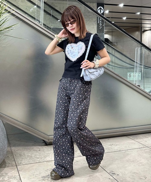 アソート総柄ヒップ刺繍パンツ（その他パンツ）｜sedacle girl