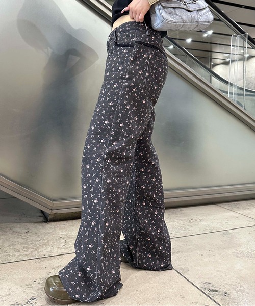 sedacle girl（セダクルガール）の「アソート総柄ヒップ刺繍パンツ（その他パンツ・レディース・チャコールグレー/カーキ/ダークグレー・SMALL/MEDIUM）」の21枚目の写真