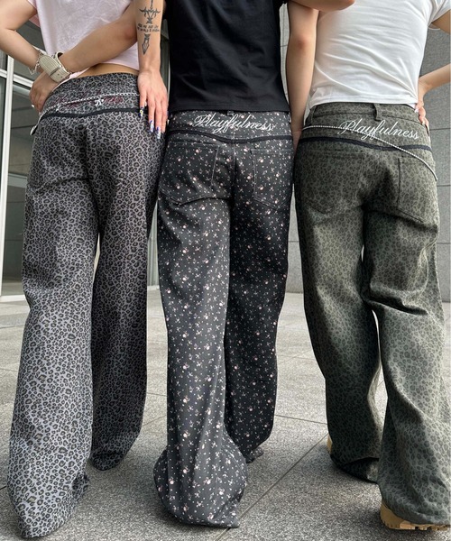 sedacle girl（セダクルガール）の「アソート総柄ヒップ刺繍パンツ（その他パンツ・レディース・チャコールグレー/カーキ/ダークグレー・SMALL/MEDIUM）」の7枚目の写真