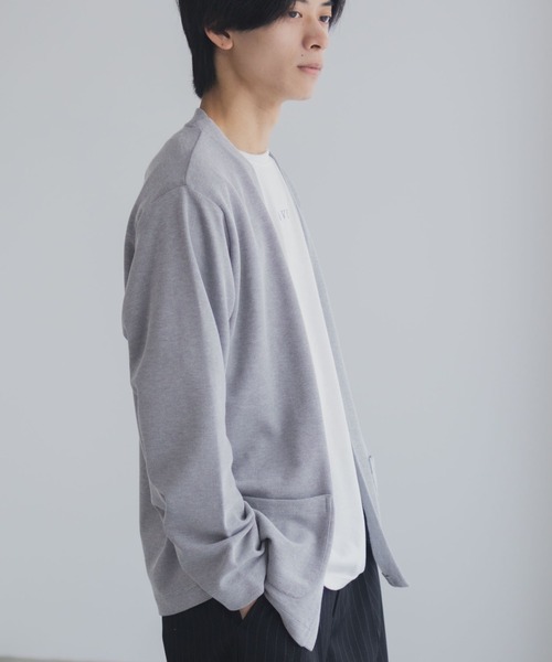 NAVY(ネイビー)の「NAVY 着流しカーディガンサンブル【UVカット】(アンサンブル・メンズ・ブラウン/ネイビー/ブラック/グレー・S/M/L/XL)」の8枚目の写真