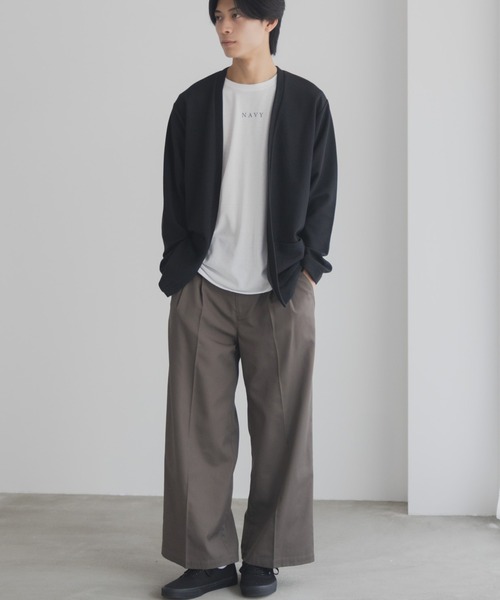 NAVY(ネイビー)の「NAVY 着流しカーディガンサンブル【UVカット】(アンサンブル・メンズ・ブラウン/ネイビー/ブラック/グレー・S/M/L/XL)」の10枚目の写真