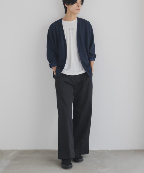 NAVY(ネイビー)の「NAVY 着流しカーディガンサンブル【UVカット】(アンサンブル・メンズ・ブラウン/ネイビー/ブラック/グレー・S/M/L/XL)」の20枚目の写真