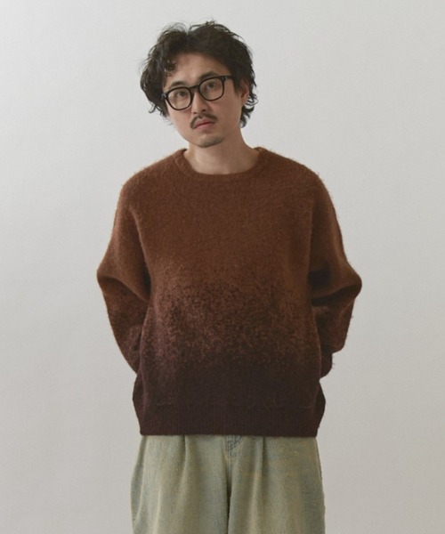 Neucon/ニューコン】バイカラーグラデーションオーバーサイズシャギー