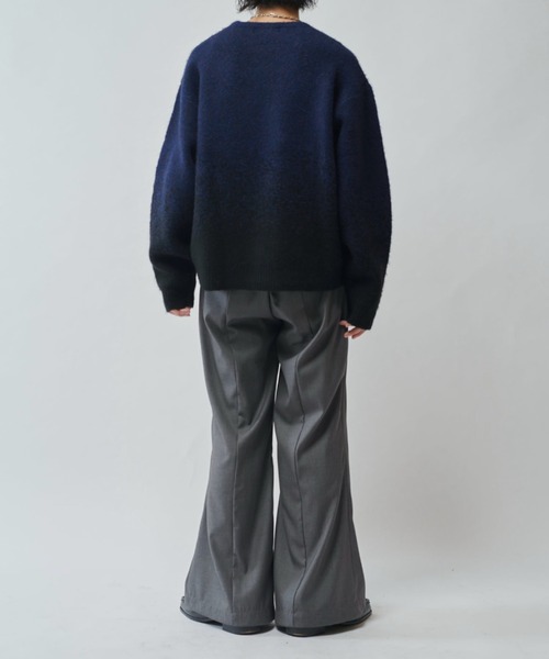 Lui's（ルイス）の「【Neucon/ニューコン】バイカラーグラデーションオーバーサイズシャギーニット（ニット/セーター・メンズ・ブラウン/ブラック・1/2）」の13枚目の写真