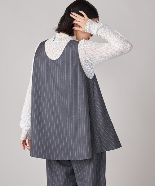 シップス（SHIPS）/SHIPS NINE CASE:〈手洗い可能〉ストライプ チュニック セール】SHIPS NINE CASE:〈手洗い可能〉ストライプ チュニック