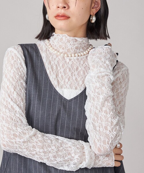 SHIPS(シップス)の「SHIPS NINE CASE:〈手洗い可能〉ストライプ チュニック(チュニック・レディース・グレー・ONE SIZE)」の14枚目の写真