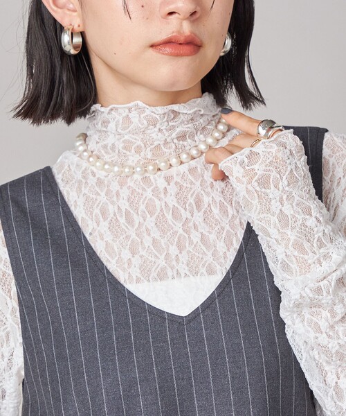 SHIPS(シップス)の「SHIPS NINE CASE:〈手洗い可能〉ストライプ チュニック(チュニック・レディース・グレー・ONE SIZE)」の15枚目の写真