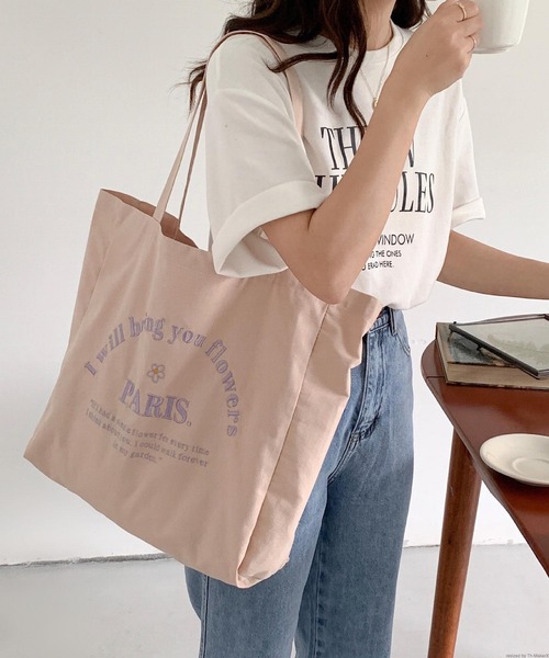 VIBGYOR(ヴィブジョー)の「Liaa/ロゴ刺繍 トートバッグ A18380(トートバッグ・レディース・ピンク/ホワイト/パープル/ブルー/ベージュ・FREE)」の22枚目の写真