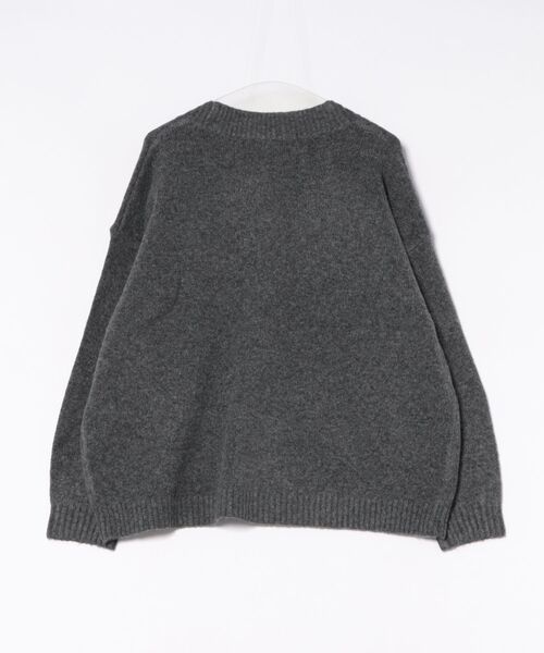 ムラサキスポーツ(ムラサキスポーツ)の「RIKKA FEMME/リッカファム ニットカーディガン セーター RF25FW23(ニット/セーター・レディース・グレー/アイボリー・FREE)」の5枚目の写真