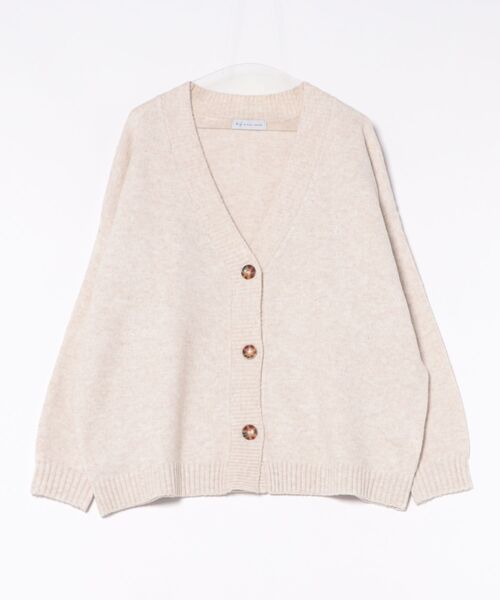 ムラサキスポーツ(ムラサキスポーツ)の「RIKKA FEMME/リッカファム ニットカーディガン セーター RF25FW23(ニット/セーター・レディース・グレー/アイボリー・FREE)」の14枚目の写真