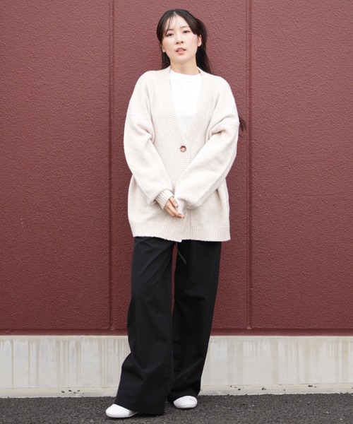 ムラサキスポーツ(ムラサキスポーツ)の「RIKKA FEMME/リッカファム ニットカーディガン セーター RF25FW23(ニット/セーター・レディース・グレー/アイボリー・FREE)」の16枚目の写真