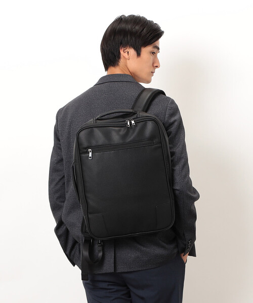 COMME CA ISM（コムサイズム）の「【PC対応】2WAY スクエアー バッグ（バックパック/リュック・メンズ・ブラック・FREE）」の5枚目の写真