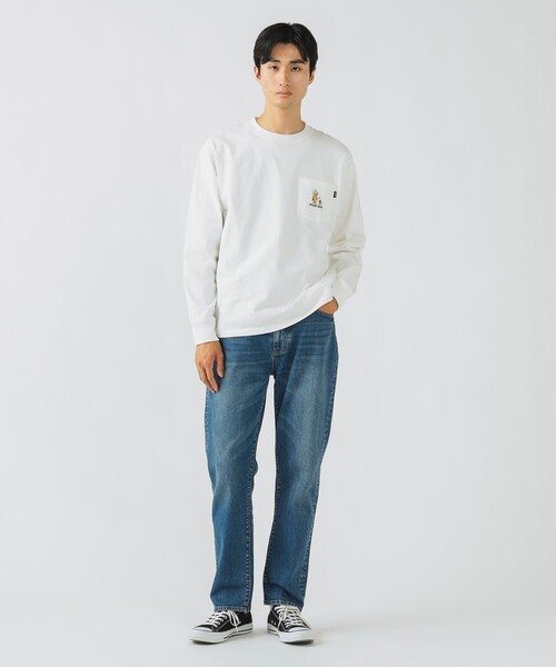 BEAMS HEART（ビームスハート）の「【ユニセックス】トトノイ & ジム ベアー ロング スリーブ Tシャツ（Tシャツ/カットソー・メンズ・ブラック/ホワイト・M/S/XL/L）」の3枚目の写真