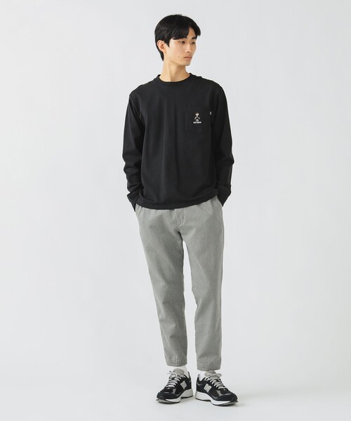 BEAMS HEART（ビームスハート）の「【ユニセックス】トトノイ & ジム ベアー ロング スリーブ Tシャツ（Tシャツ/カットソー・メンズ・ブラック/ホワイト・M/S/XL/L）」の5枚目の写真