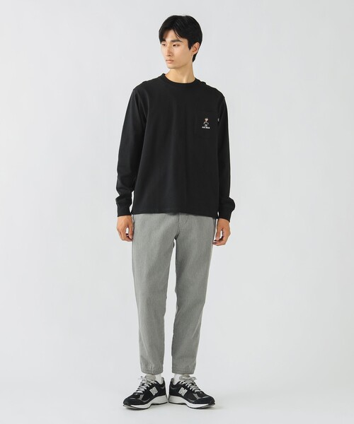 BEAMS HEART（ビームスハート）の「【ユニセックス】トトノイ & ジム ベアー ロング スリーブ Tシャツ（Tシャツ/カットソー・メンズ・ブラック/ホワイト・M/S/XL/L）」の6枚目の写真