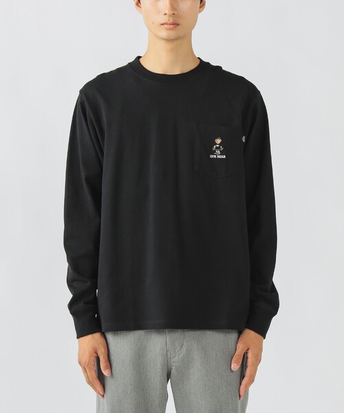 BEAMS HEART（ビームスハート）の「【ユニセックス】トトノイ & ジム ベアー ロング スリーブ Tシャツ（Tシャツ/カットソー・メンズ・ブラック/ホワイト・M/S/XL/L）」の9枚目の写真