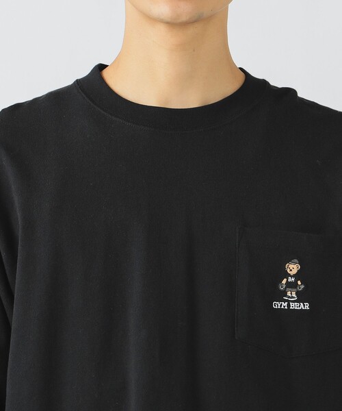 BEAMS HEART（ビームスハート）の「【ユニセックス】トトノイ & ジム ベアー ロング スリーブ Tシャツ（Tシャツ/カットソー・メンズ・ブラック/ホワイト・M/S/XL/L）」の12枚目の写真