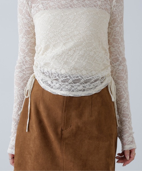 FREE'S MART（フリーズマート）の「◆サイドドロストレースカットソー（Tシャツ/カットソー・レディース・グレー/ブラック/ホワイト/ボルドー・FREE）」の20枚目の写真