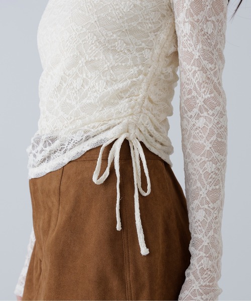 FREE'S MART（フリーズマート）の「◆サイドドロストレースカットソー（Tシャツ/カットソー・レディース・グレー/ブラック/ホワイト/ボルドー・FREE）」の21枚目の写真