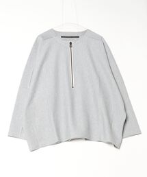 【my beautiful landlet】 PONTE KNIT FRONT ZIP PULLOVER