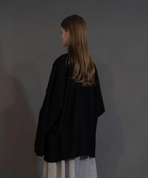 my beautiful landlet(マイビューティフルランドレット)の「【my beautiful landlet】 PONTE KNIT FRONT ZIP PULLOVER(その他トップス・メンズ・ホワイト/ブラック/カーキ/グレー・0/1)」の10枚目の写真