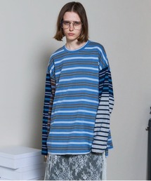 MAISON SPECIAL Tシャツ ブルー MAISON SPECIAL（メゾンスペシャル）の「《UNISEX》Abstract
