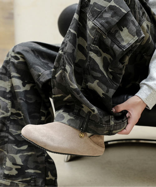 neos（ネオス）の「【neos】ルーズシルエット 迷彩 カモフラージュ カーブ ワイド カーゴ パンツ（カーゴパンツ・メンズ・カモフラージュ・MEDIUM/LARGE/X-LARGE）」の4枚目の写真