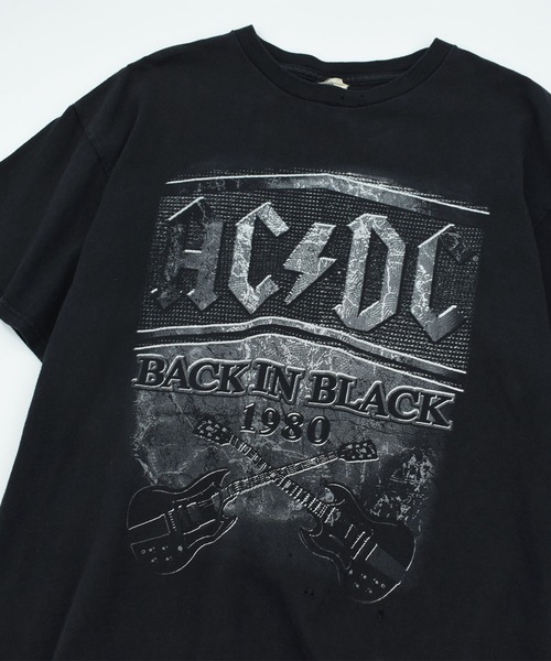 AC/DC バンドTシャツ DELTA 黒