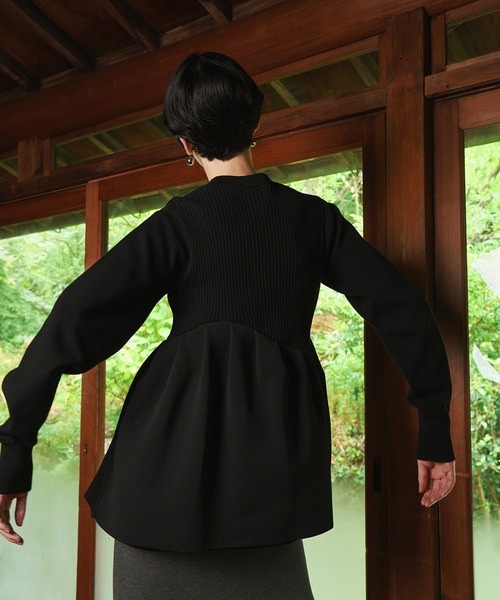 TUCK FLARE KNIT CD（カーディガン/ボレロ）｜OMMO（オーエムエムオー