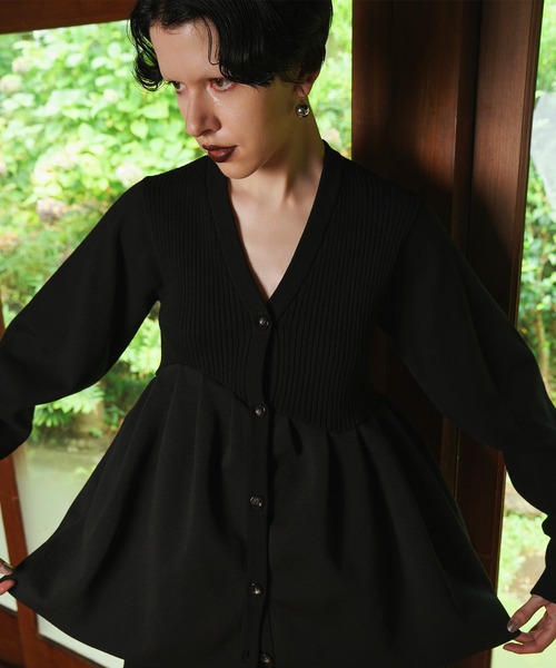 TUCK FLARE KNIT CD（カーディガン/ボレロ）｜OMMO（オーエムエムオー