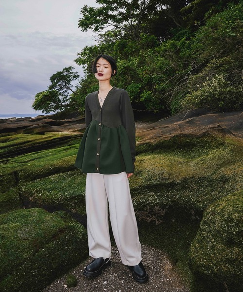 OMMO カーディガン OMMO ONLINE STORE / POINT SHEER KNIT CD