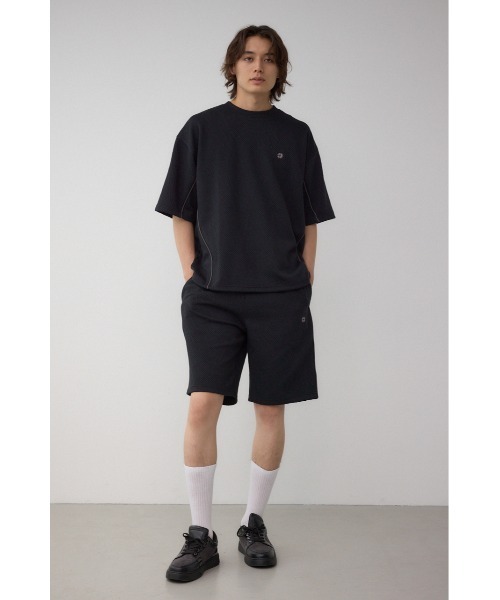 AZUL by moussy(アズールバイマウジー)の「パイピングラインショーツ(スラックス・メンズ・グレー/ブラック・MEDIUM/LARGE)」の3枚目の写真