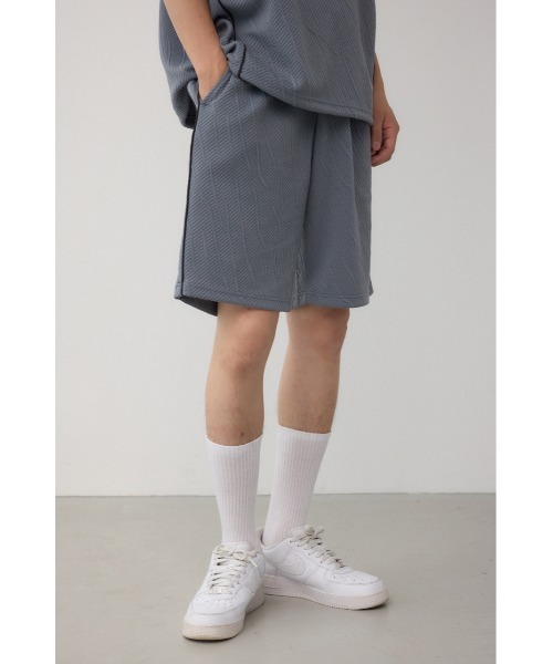 AZUL by moussy(アズールバイマウジー)の「パイピングラインショーツ(スラックス・メンズ・グレー/ブラック・MEDIUM/LARGE)」の11枚目の写真
