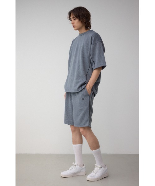 AZUL by moussy(アズールバイマウジー)の「パイピングラインショーツ(スラックス・メンズ・グレー/ブラック・MEDIUM/LARGE)」の12枚目の写真