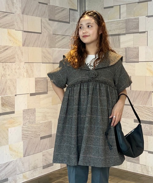 CAROLINA GLASER ワンピース タック フレア フリル CAROLINA GLASER