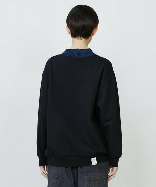 FRAPBOIS（フラボア）の「リブネックスウェット（スウェット・レディース・グレー/ブラック・1/2）」の7枚目の写真