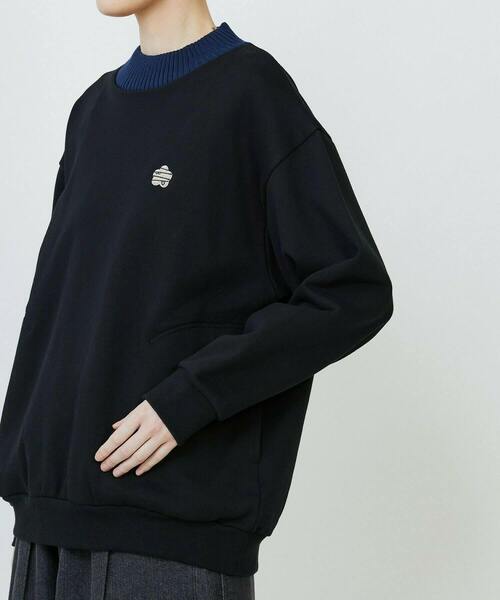 FRAPBOIS（フラボア）の「リブネックスウェット（スウェット・レディース・グレー/ブラック・1/2）」の8枚目の写真