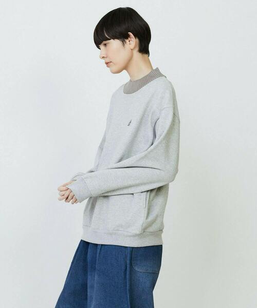 FRAPBOIS（フラボア）の「リブネックスウェット（スウェット・レディース・グレー/ブラック・1/2）」の16枚目の写真