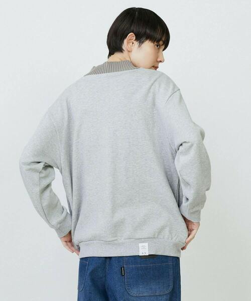 FRAPBOIS（フラボア）の「リブネックスウェット（スウェット・レディース・グレー/ブラック・1/2）」の17枚目の写真