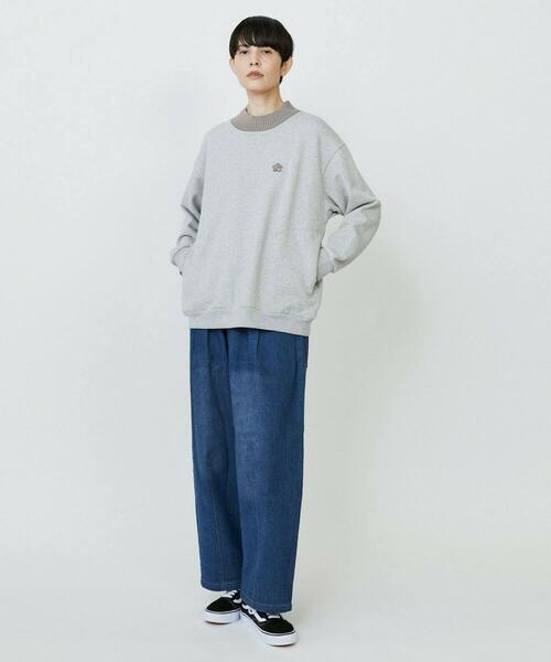 FRAPBOIS（フラボア）の「リブネックスウェット（スウェット・レディース・グレー/ブラック・1/2）」の19枚目の写真